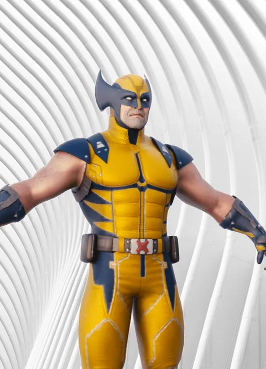 wolverine 3d model with Animations High-Quality