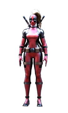 Lady Deadpool 3D models free