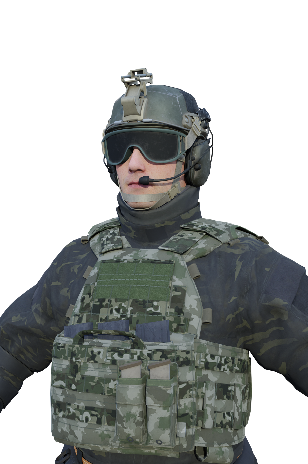 Solider free 3D character models
