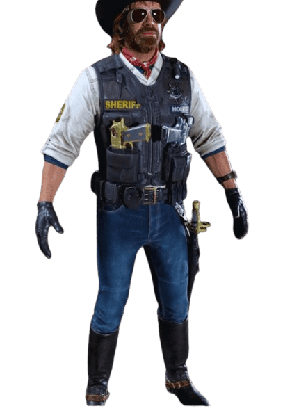 Chuck Norris character design 3d