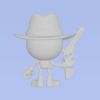 Cute Cowboy 3D Model STL