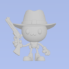 Cute Cowboy 3D Model STL